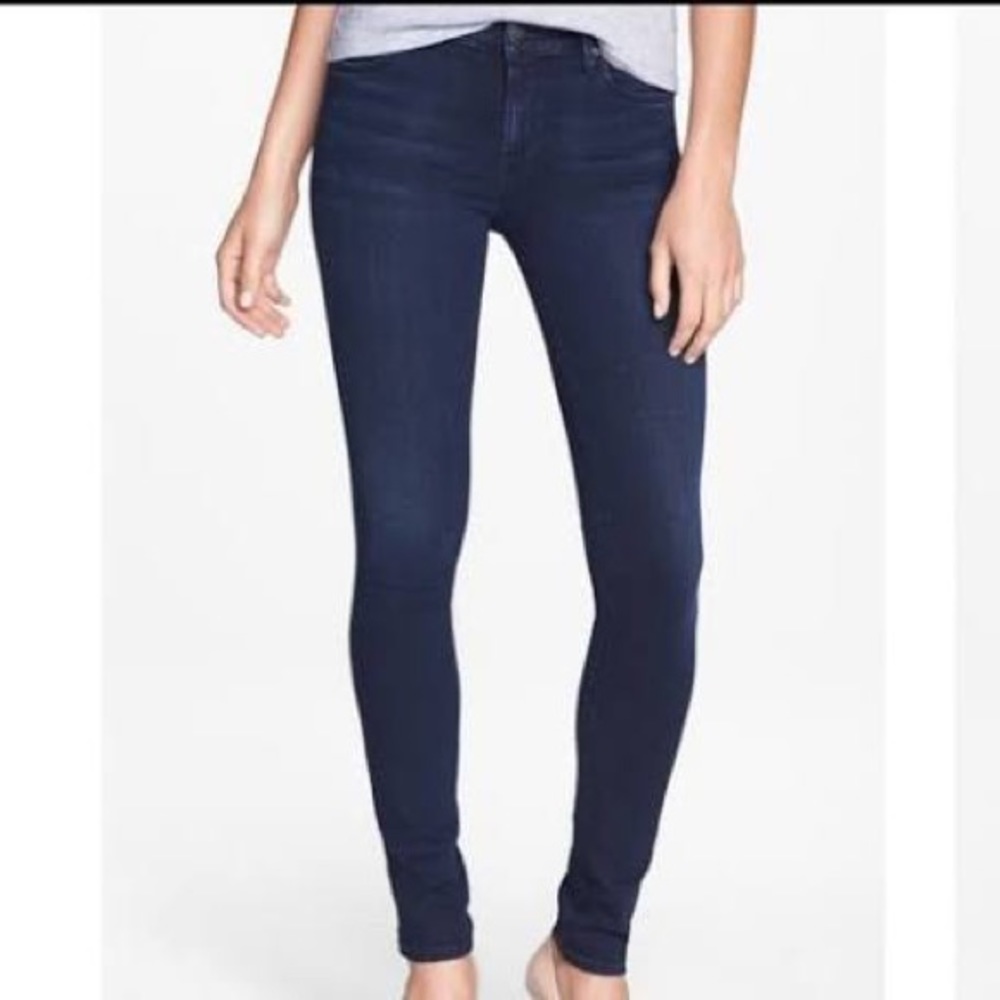 Agolde Colette Dark Blue Skinny Jeans